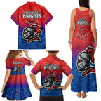 knights-permier-2023-family-matching-tank-maxi-dress-and-hawaiian-shirt-nrl-mascot-with-aboriginal