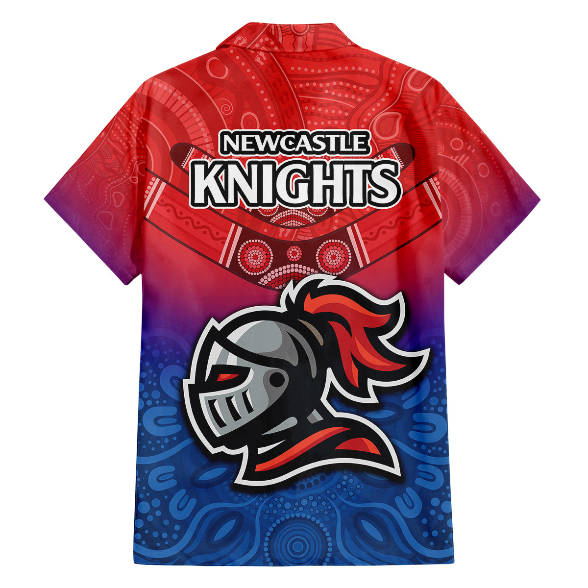 knights-permier-2023-family-matching-tank-maxi-dress-and-hawaiian-shirt-nrl-mascot-with-aboriginal