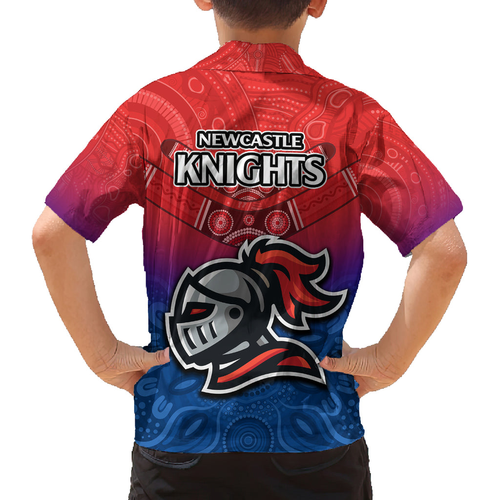 knights-permier-2023-kid-hawaiian-shirt-nrl-mascot-with-aboriginal