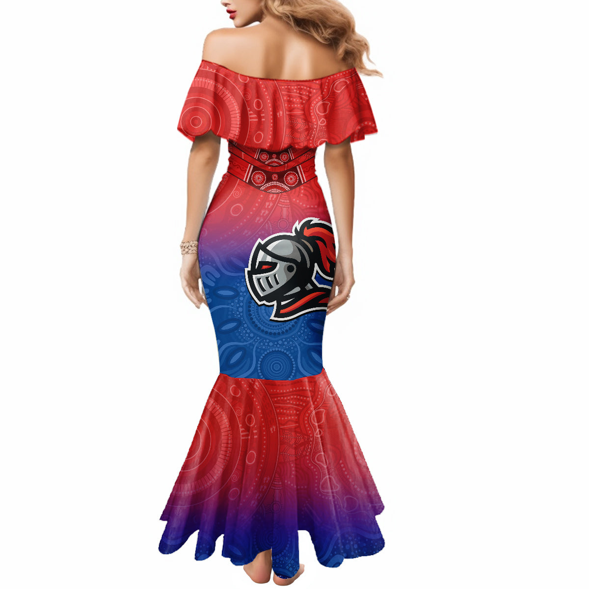 knights-permier-2023-mermaid-dress-nrl-mascot-with-aboriginal