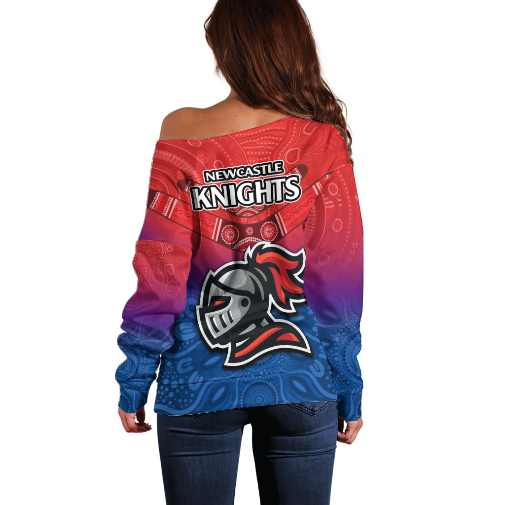 knights-permier-2023-off-shoulder-sweater-nrl-mascot-with-aboriginal