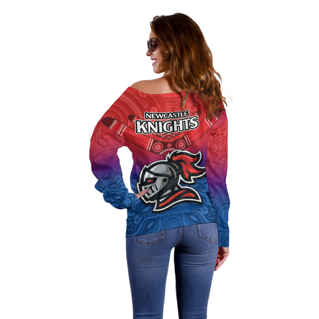 knights-permier-2023-off-shoulder-sweater-nrl-mascot-with-aboriginal