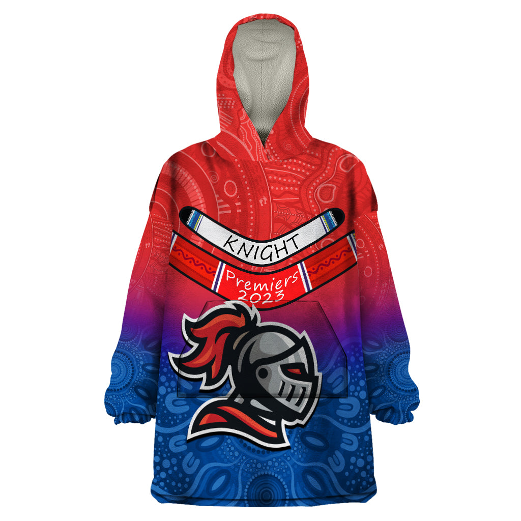 knights-permier-2023-wearable-blanket-hoodie-nrl-mascot-with-aboriginal