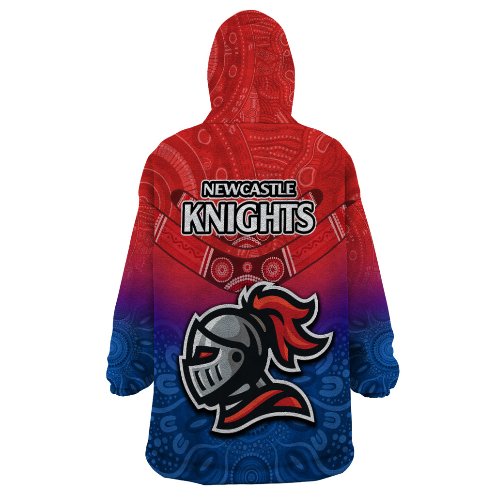knights-permier-2023-wearable-blanket-hoodie-nrl-mascot-with-aboriginal