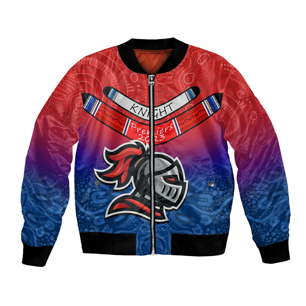 custom-knights-permier-2023-bomber-jacket-nrl-mascot-with-aboriginal