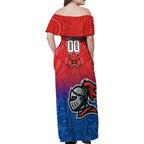 custom-knights-permier-2023-family-matching-off-shoulder-maxi-dress-and-hawaiian-shirt-nrl-mascot-with-aboriginal