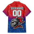 custom-knights-permier-2023-family-matching-tank-maxi-dress-and-hawaiian-shirt-nrl-mascot-with-aboriginal