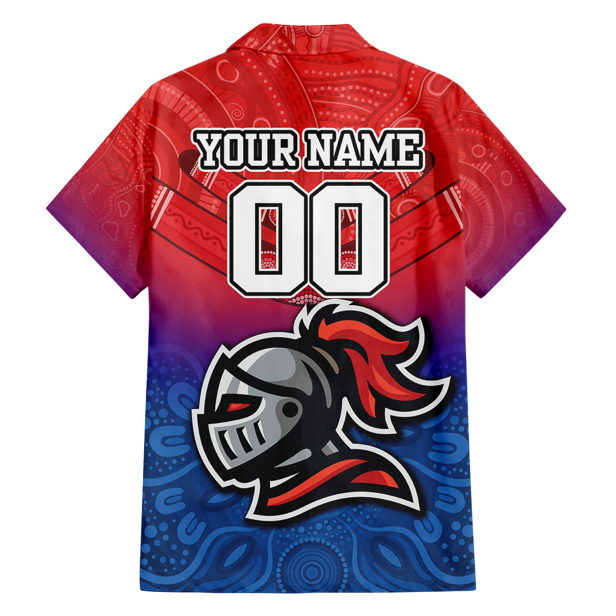 custom-knights-permier-2023-kid-hawaiian-shirt-nrl-mascot-with-aboriginal