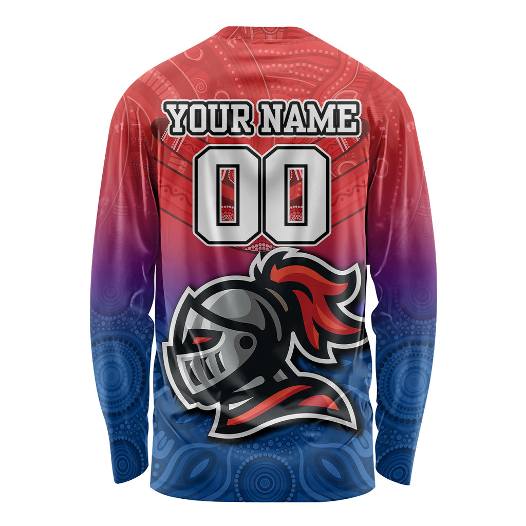 custom-knights-permier-2023-long-sleeve-shirt-nrl-mascot-with-aboriginal