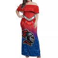 custom-knights-permier-2023-off-shoulder-maxi-dress-nrl-mascot-with-aboriginal