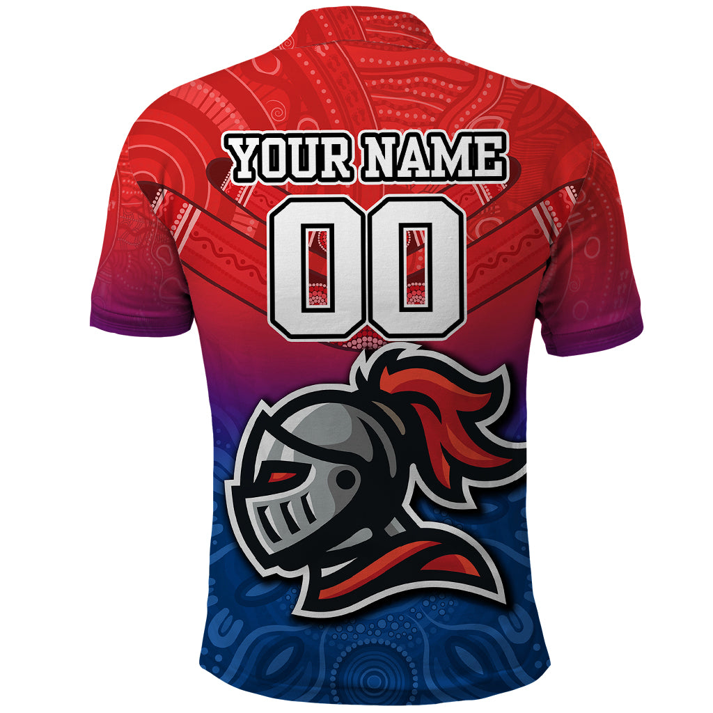 custom-knights-permier-2023-polo-shirt-nrl-mascot-with-aboriginal