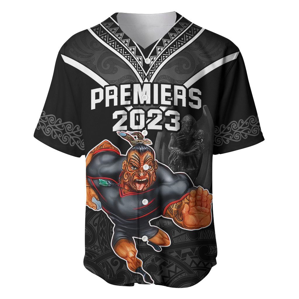 warriors-permier-2023-baseball-jersey-the-wahs-mascot-with-maori-tattoo