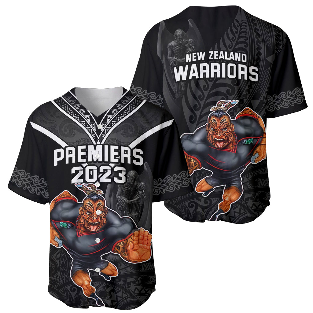 warriors-permier-2023-baseball-jersey-the-wahs-mascot-with-maori-tattoo