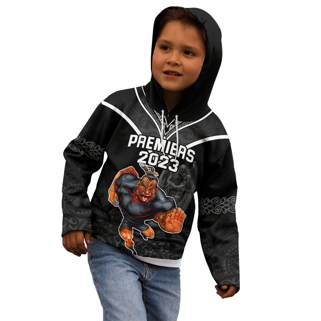 warriors-permier-2023-kid-hoodie-the-wahs-mascot-with-maori-tattoo