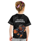 warriors-permier-2023-kid-t-shirt-the-wahs-mascot-with-maori-tattoo