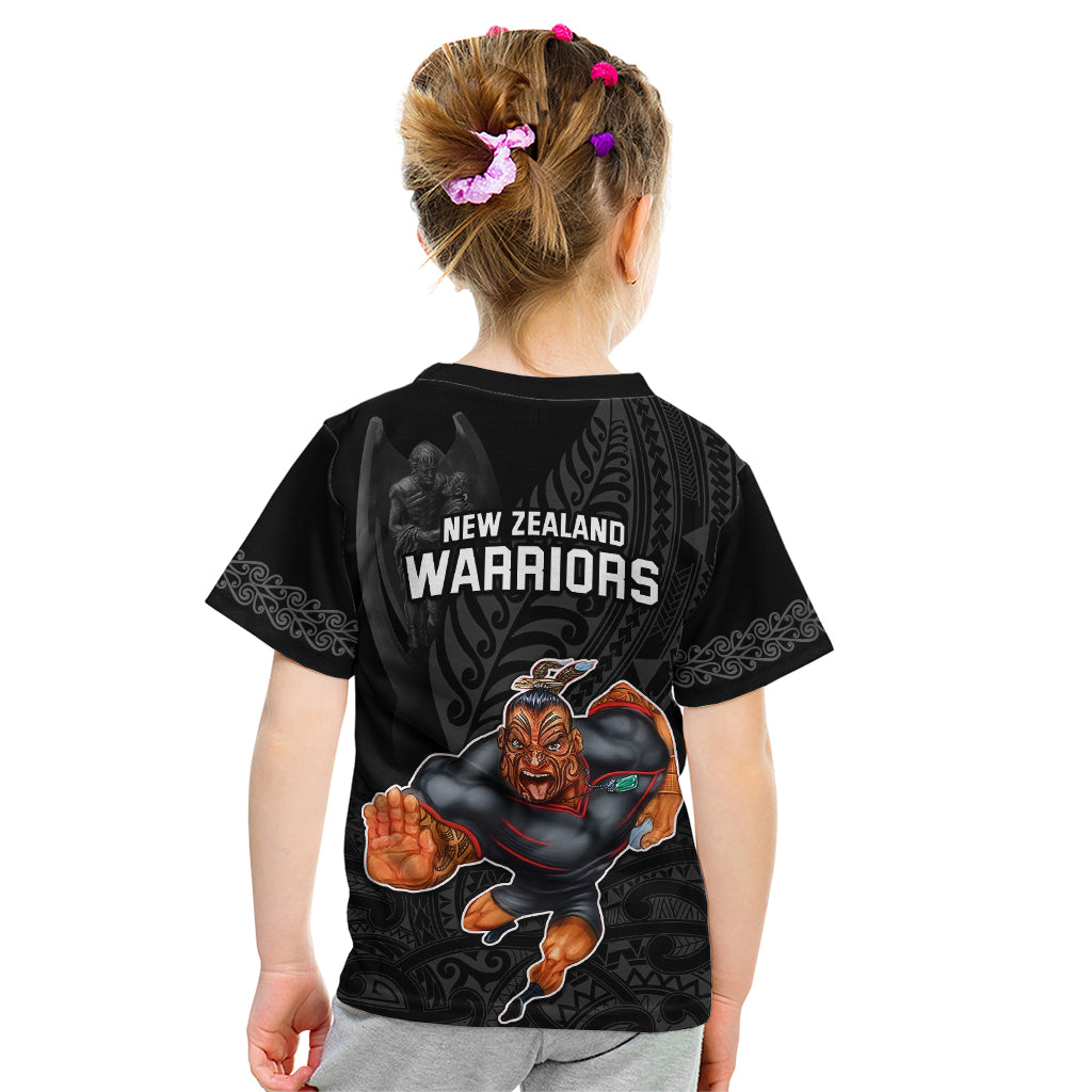 warriors-permier-2023-kid-t-shirt-the-wahs-mascot-with-maori-tattoo