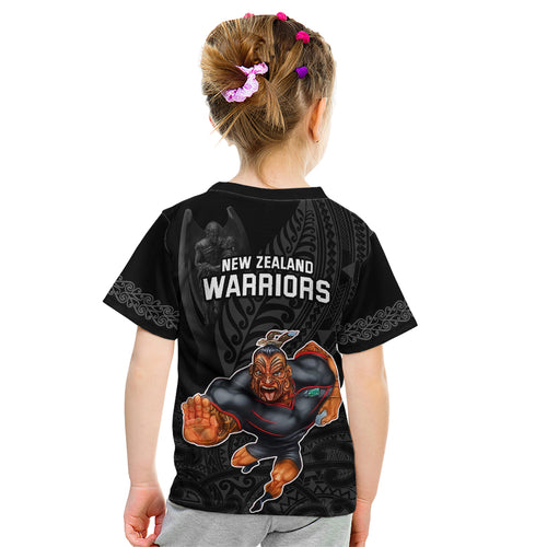 warriors-permier-2023-kid-t-shirt-the-wahs-mascot-with-maori-tattoo