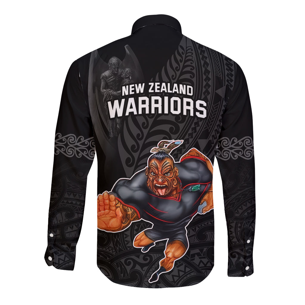 warriors-permier-2023-long-sleeve-button-shirt-the-wahs-mascot-with-maori-tattoo