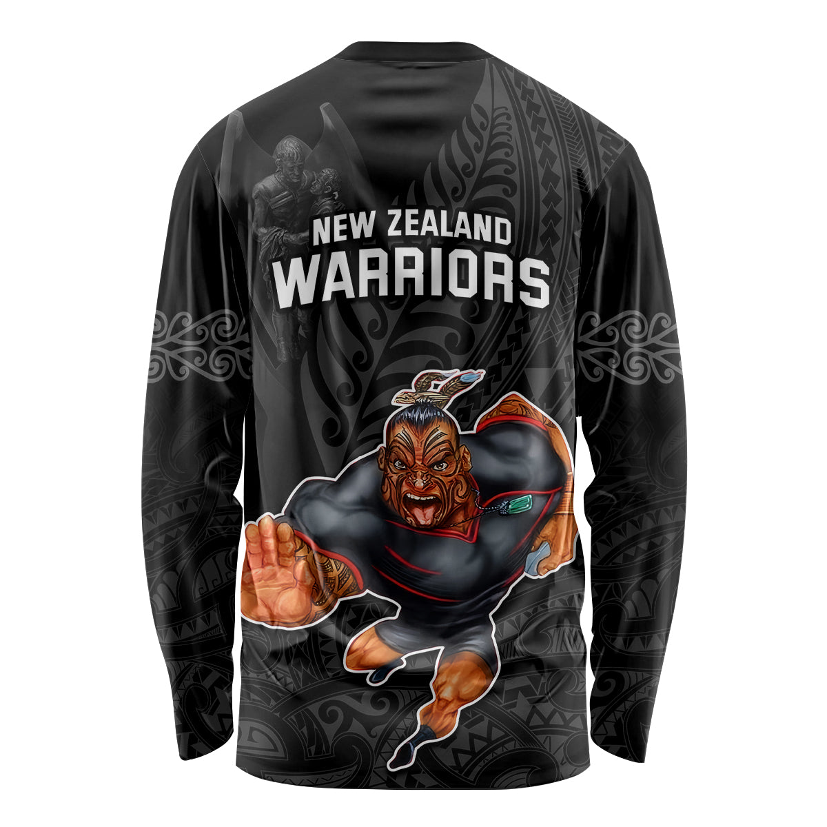 warriors-permier-2023-long-sleeve-shirt-the-wahs-mascot-with-maori-tattoo