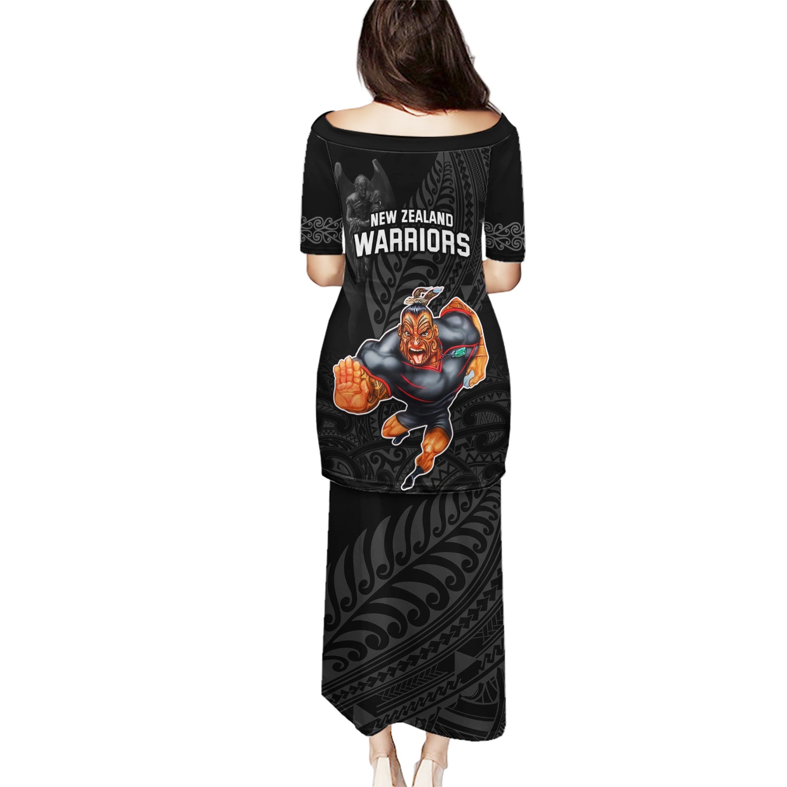 warriors-permier-2023-puletasi-the-wahs-mascot-with-maori-tattoo