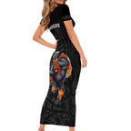 warriors-permier-2023-short-sleeve-bodycon-dress-the-wahs-mascot-with-maori-tattoo