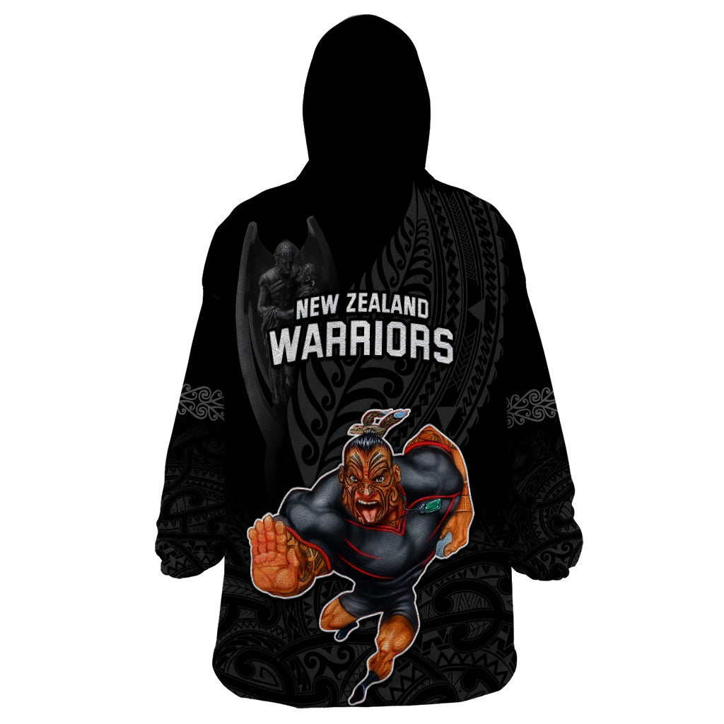 warriors-permier-2023-wearable-blanket-hoodie-the-wahs-mascot-with-maori-tattoo