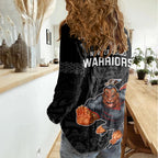 warriors-permier-2023-women-casual-shirt-the-wahs-mascot-with-maori-tattoo