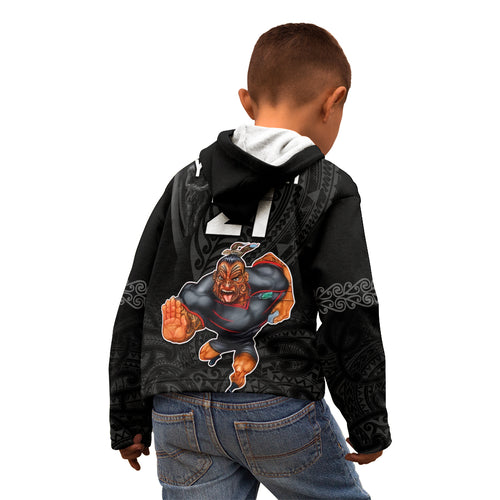 custom-warriors-permier-2023-kid-hoodie-the-wahs-mascot-with-maori-tattoo