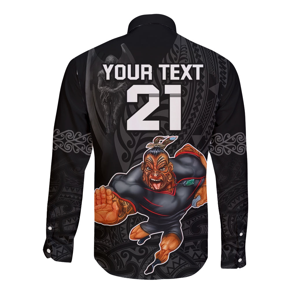 custom-warriors-permier-2023-long-sleeve-button-shirt-the-wahs-mascot-with-maori-tattoo