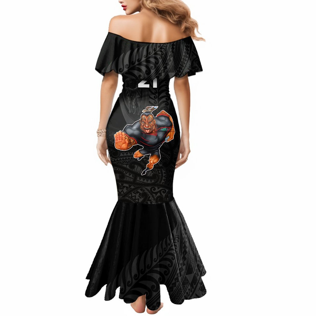 custom-warriors-permier-2023-mermaid-dress-the-wahs-mascot-with-maori-tattoo