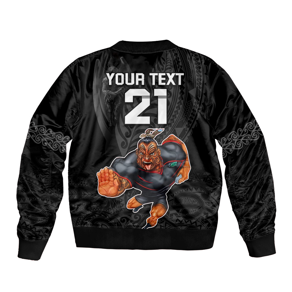 custom-warriors-permier-2023-sleeve-zip-bomber-jacket-the-wahs-mascot-with-maori-tattoo