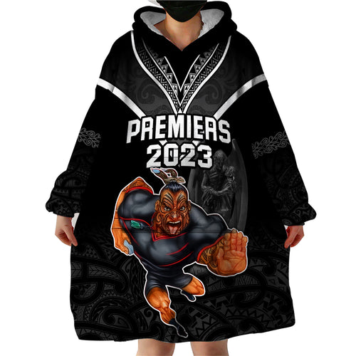 custom-warriors-permier-2023-wearable-blanket-hoodie-the-wahs-mascot-with-maori-tattoo