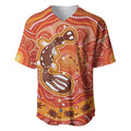 Aboriginal Goanna Art Baseball Jersey Native Australian Animals