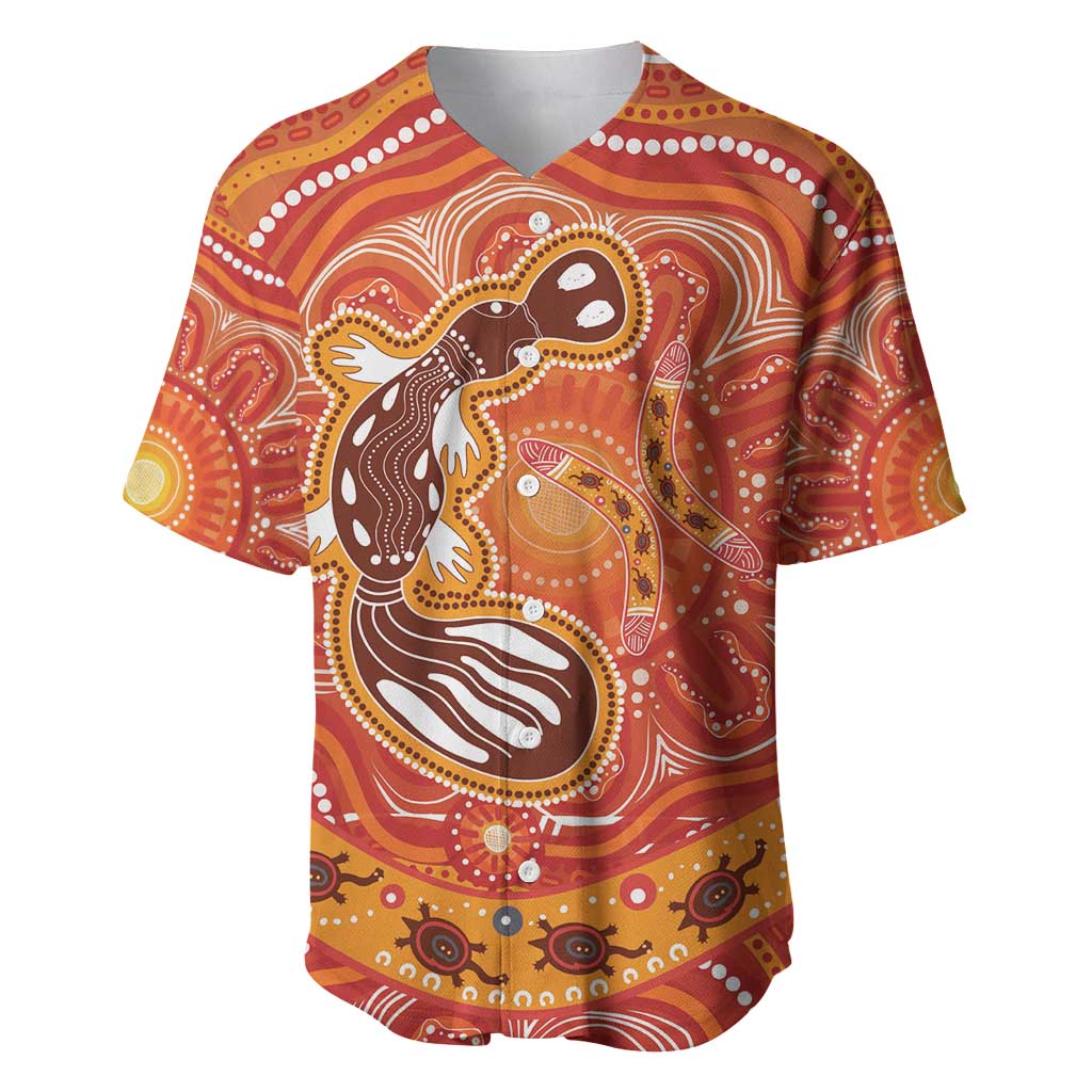 Aboriginal Goanna Art Baseball Jersey Native Australian Animals