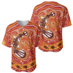 Aboriginal Goanna Art Baseball Jersey Native Australian Animals