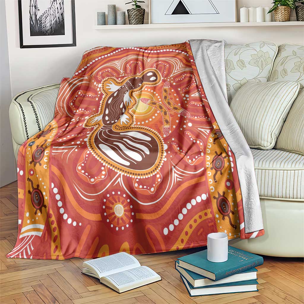 Aboriginal Goanna Art Blanket Native Australian Animals