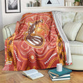 Aboriginal Goanna Art Blanket Native Australian Animals