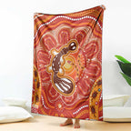 Aboriginal Goanna Art Blanket Native Australian Animals