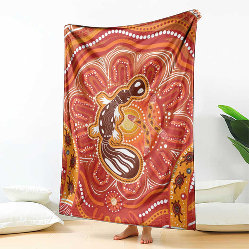 Aboriginal Goanna Art Blanket Native Australian Animals