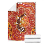 Aboriginal Goanna Art Blanket Native Australian Animals