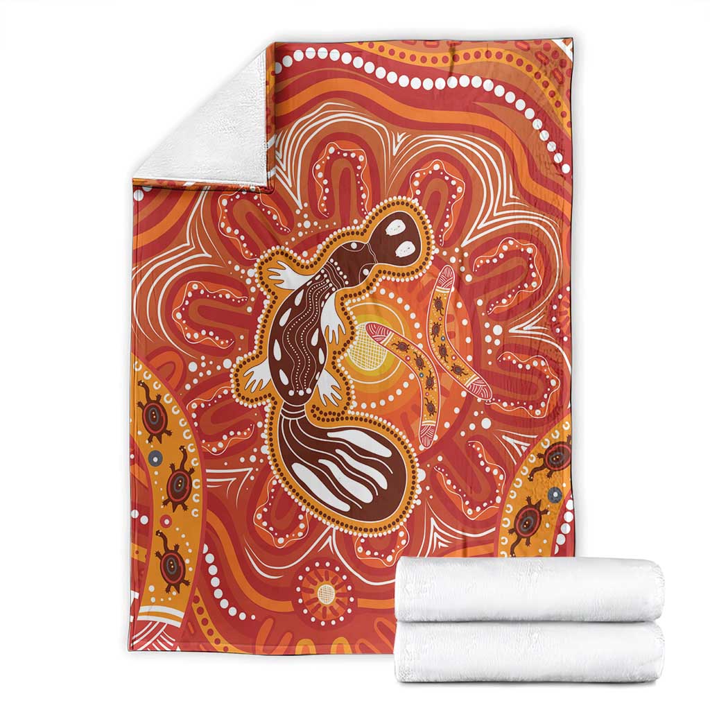Aboriginal Goanna Art Blanket Native Australian Animals