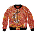 Aboriginal Goanna Art Bomber Jacket Native Australian Animals