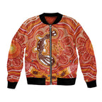 Aboriginal Goanna Art Bomber Jacket Native Australian Animals