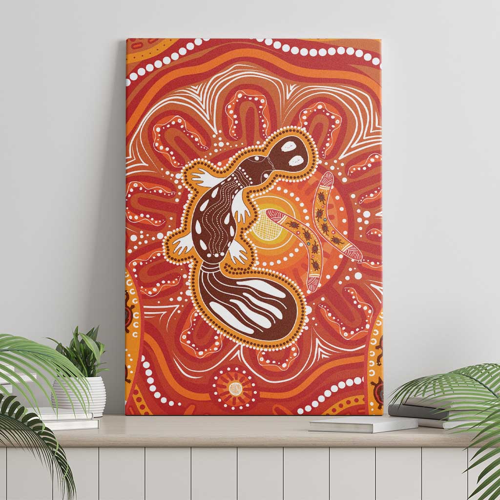 Aboriginal Goanna Art Canvas Wall Art Native Australian Animals