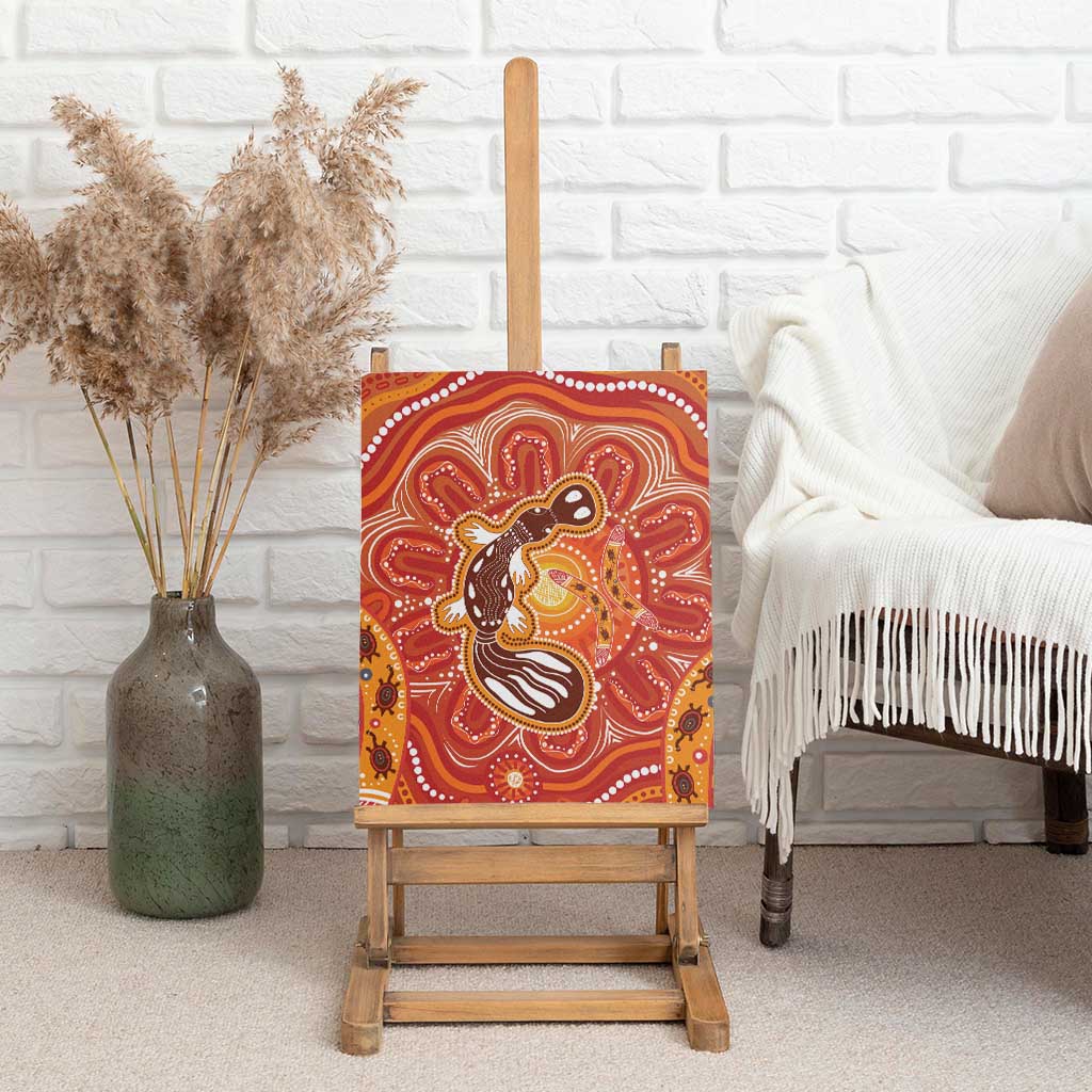 Aboriginal Goanna Art Canvas Wall Art Native Australian Animals