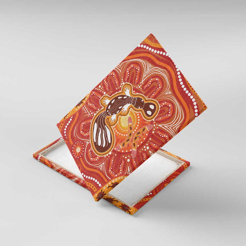 Aboriginal Goanna Art Canvas Wall Art Native Australian Animals