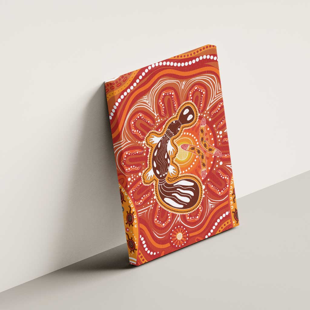 Aboriginal Goanna Art Canvas Wall Art Native Australian Animals