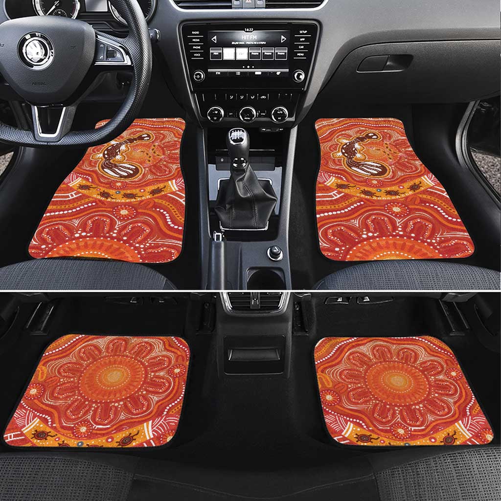 Aboriginal Goanna Art Car Mats Native Australian Animals