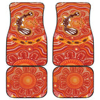 Aboriginal Goanna Art Car Mats Native Australian Animals