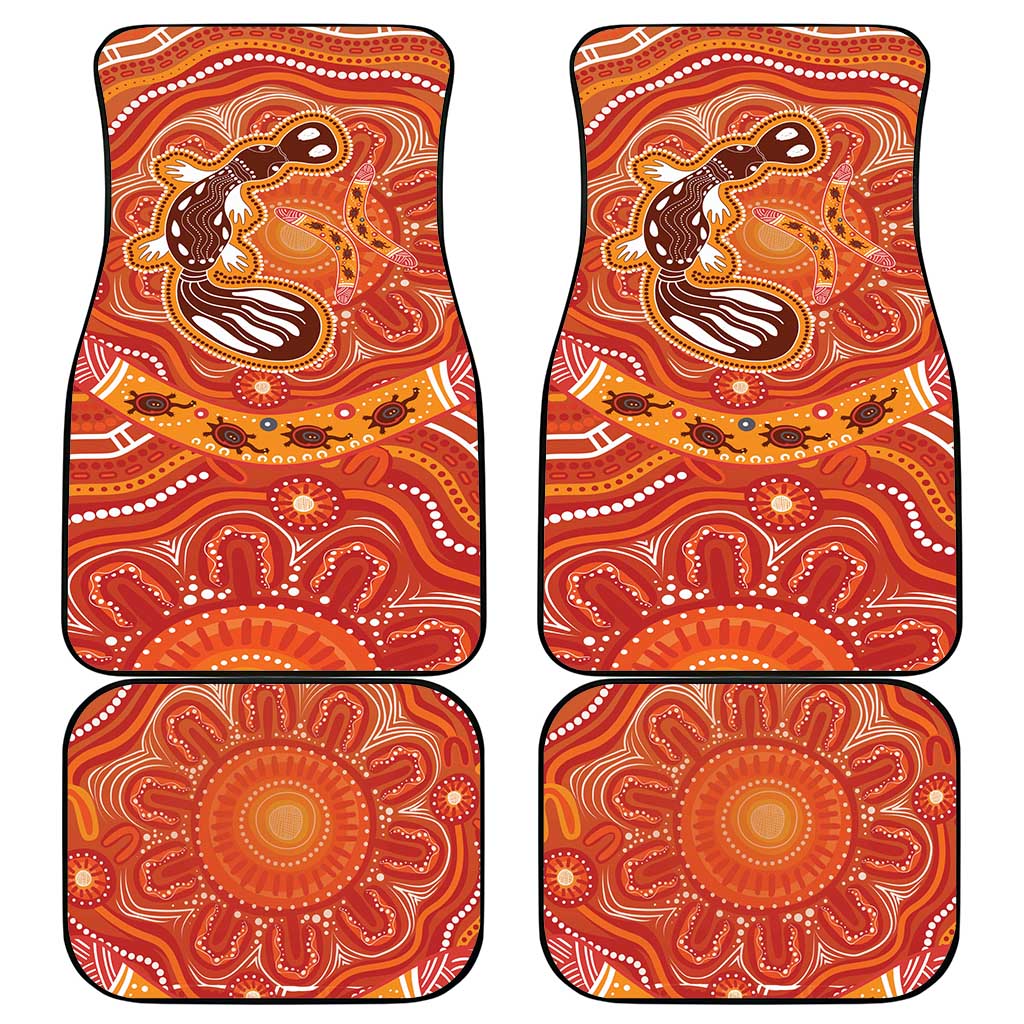 Aboriginal Goanna Art Car Mats Native Australian Animals